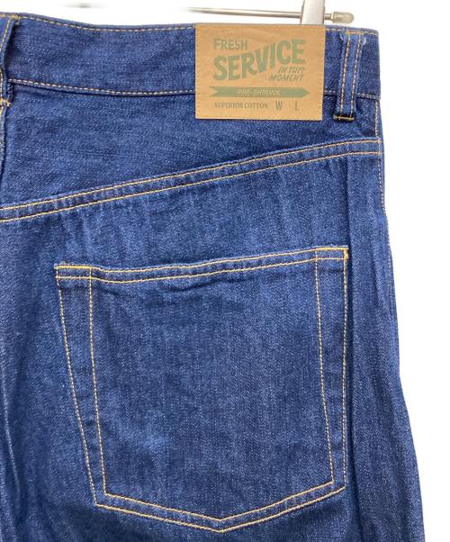FreshService（フレッシュサービス）FreshService (フレッシュサービス) CORPORATE DENIM FIVE POCKET PANTS インディゴ サイズ:Lの古着・服飾アイテム