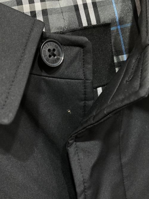 BURBERRY BLACK LABEL（バーバリーブラックレーベル）BURBERRY BLACK LABEL (バーバリーブラックレーベル) ステンカラーコート ブラック サイズ:Lの古着・服飾アイテム
