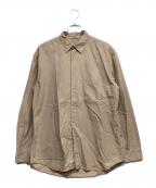 AURALEEオーラリー）の古着「WASHED FINX TWILL SHIRTS」｜ベージュ