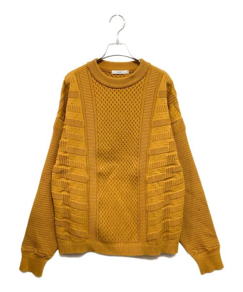 yashiki（ヤシキ）YASHIKI (ヤシキ) ARARE KNIT イエロー サイズ:2の古着・服飾アイテム