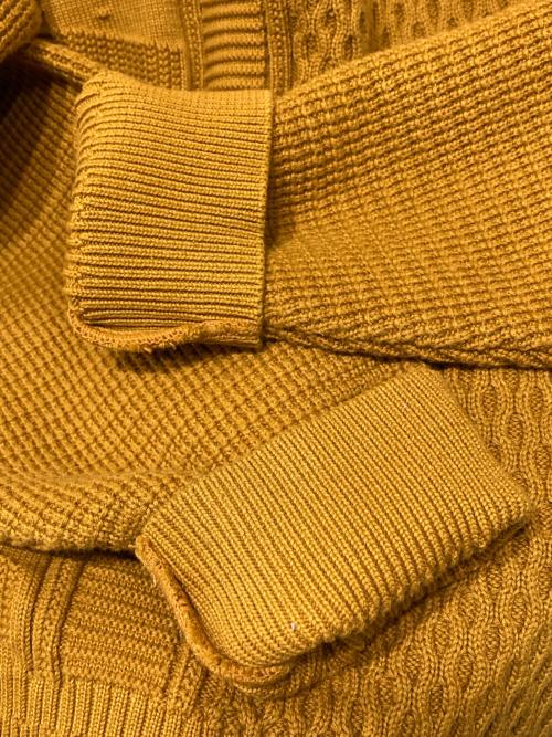 yashiki（ヤシキ）YASHIKI (ヤシキ) ARARE KNIT イエロー サイズ:2の古着・服飾アイテム