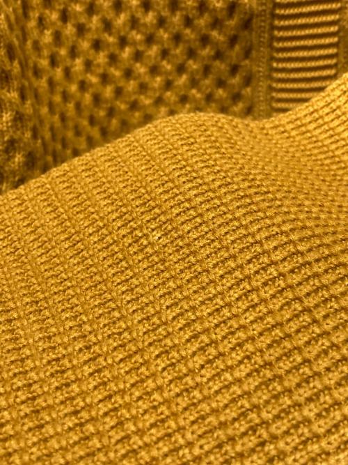 yashiki（ヤシキ）YASHIKI (ヤシキ) ARARE KNIT イエロー サイズ:2の古着・服飾アイテム