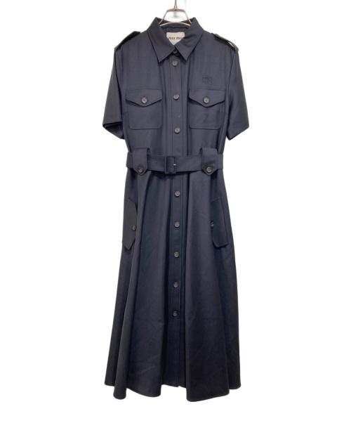 MIU MIU（ミュウミュウ）MIU MIU (ミュウミュウ) MILITARY DRESS ネイビー サイズ:42の古着・服飾アイテム