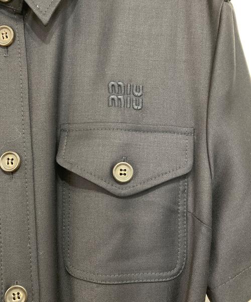 MIU MIU（ミュウミュウ）MIU MIU (ミュウミュウ) MILITARY DRESS ネイビー サイズ:42の古着・服飾アイテム
