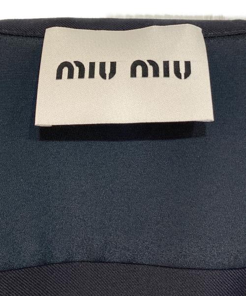 MIU MIU（ミュウミュウ）MIU MIU (ミュウミュウ) MILITARY DRESS ネイビー サイズ:42の古着・服飾アイテム