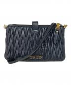 MIU MIUミュウミュウ）の古着「マテラッセ-ショルダーバッグ」｜ブラック