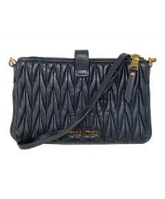 中古・古着通販】MIU MIU (ミュウミュウ) マテラッセデニムショルダー 中古・古着通販】MIU MIU (ミュウミュウ) マテラッセデニムショルダー