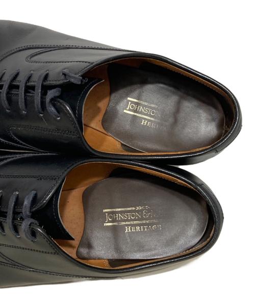 JOHNSTON&MURPHY（ジョンストン＆マーフィー）JOHNSTON&MURPHY (ジョンストン＆マーフィー) ビジネスシューズ ブラック サイズ:7の古着・服飾アイテム