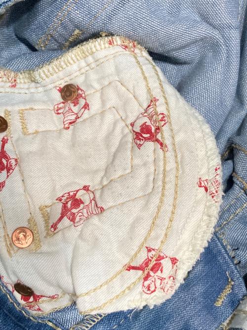 TRUE RELIGION（トゥルー レリジョン）TRUE RELIGION (トゥルー レリジョン) JOEYフレアデニムパンツ インディゴ サイズ:24の古着・服飾アイテム