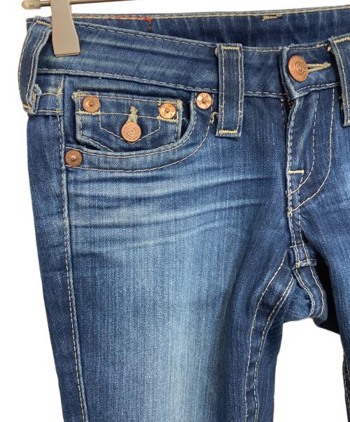 TRUE RELIGION（トゥルー レリジョン）TRUE RELIGION (トゥルー レリジョン) JOEYフレアデニムパンツ インディゴ サイズ:24の古着・服飾アイテム