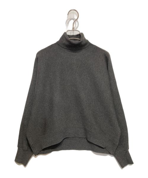 BEARDSLEY（ビアズリー）BEARDSLEY (ビアズリー) ハイネックドルマンニット グレー サイズ:Fの古着・服飾アイテム