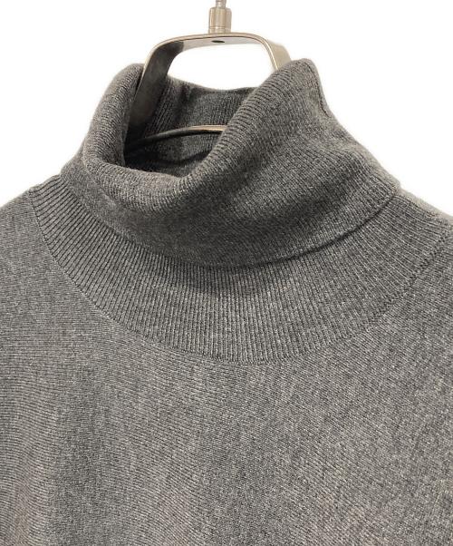 BEARDSLEY（ビアズリー）BEARDSLEY (ビアズリー) ハイネックドルマンニット グレー サイズ:Fの古着・服飾アイテム