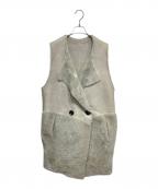 Karl Donoghueカールドノヒュー）の古着「ムートンボアベスト」｜グリーン