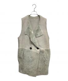 Karl Donoghue（カールドノヒュー）の古着「ムートンボアベスト」｜グリーン