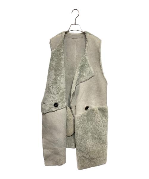 Karl Donoghue（カールドノヒュー）Karl Donoghue (カールドノヒュー) ムートンボアベスト グリーン サイズ:XSの古着・服飾アイテム