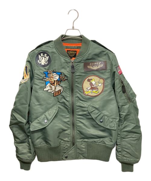 AVIREX（アヴィレックス）AVIREX (アヴィレックス) L-2B 334TH FIGHTER SQUADRON オリーブ サイズ:Lの古着・服飾アイテム