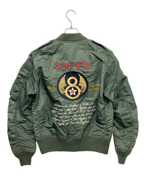 AVIREX（アヴィレックス）AVIREX (アヴィレックス) L-2B 334TH FIGHTER SQUADRON オリーブ サイズ:Lの古着・服飾アイテム