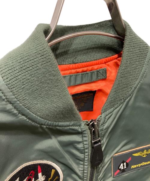 AVIREX（アヴィレックス）AVIREX (アヴィレックス) L-2B ブラックエース-フライトジャケット オリーブ サイズ:Mの古着・服飾アイテム