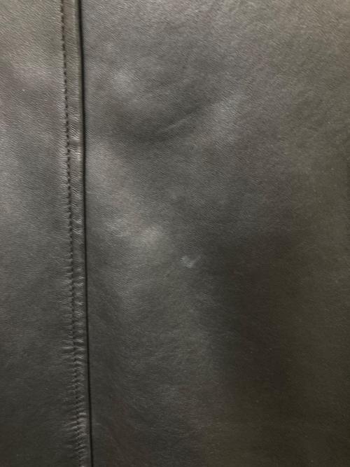 DIESEL Black Gold（ディーゼル ブラック ゴールド）DIESEL Black Gold (ディーゼル ブラック ゴールド) ラムレザージップアップジャケット ブラック サイズ:48の古着・服飾アイテム