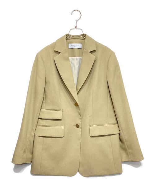 SHIPS any（シップスエニィ）SHIPS any (シップスエニィ) オックス シングル テーラード ブレザー ジャケット ベージュ サイズ:Fの古着・服飾アイテム