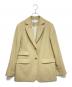 SHIPS any（シップスエニィ）の古着「オックス シングル テーラード ブレザー ジャケット」｜ベージュ