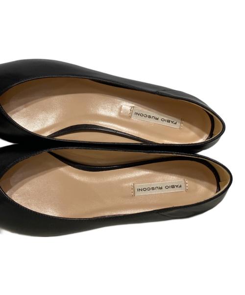 FABIO RUSCONI（ファビオルスコーニ）FABIO RUSCONI (ファビオルスコーニ) ポインテッドトゥパンプス ブラック サイズ:39の古着・服飾アイテム