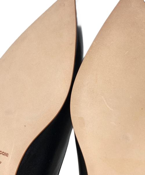 FABIO RUSCONI（ファビオルスコーニ）FABIO RUSCONI (ファビオルスコーニ) ポインテッドトゥパンプス ブラック サイズ:39の古着・服飾アイテム