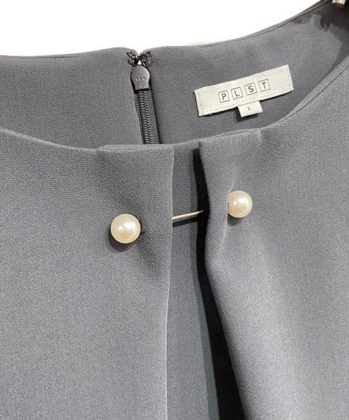 PLST（プラステ）PLST (プラステ) ブラウスパンツセットアップ グレー サイズ:Lの古着・服飾アイテム