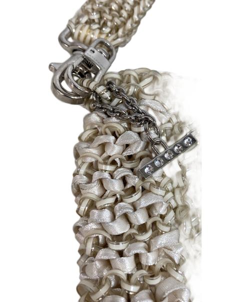 ANTEPRIMA（アンテプリマ）ANTEPRIMA (アンテプリマ) ワイヤーバッグ ゴールド×アイボリーの古着・服飾アイテム