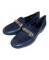 TORY BURCH（トリーバーチ）の古着「チェーンビットローファー」｜ネイビー