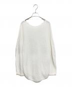 Nobleノーブル）の古着「ペーパーヤーンカノコ Back Vプルオーバー」｜ホワイト