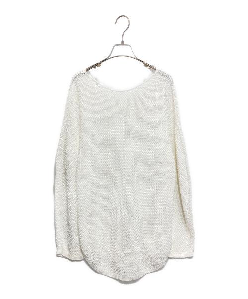 Noble（ノーブル）Noble (ノーブル) ペーパーヤーンカノコ Back Vプルオーバー ホワイト サイズ:-の古着・服飾アイテム