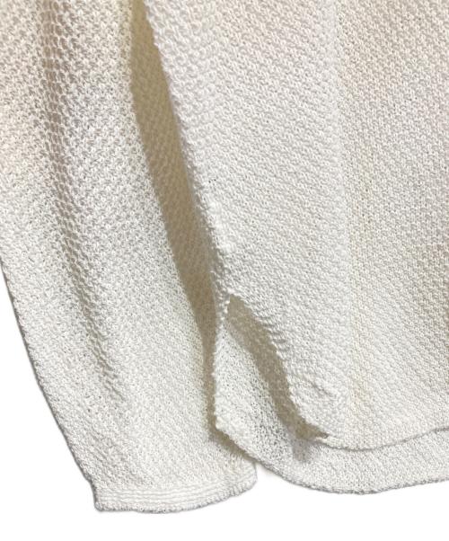 Noble（ノーブル）Noble (ノーブル) ペーパーヤーンカノコ Back Vプルオーバー ホワイト サイズ:-の古着・服飾アイテム