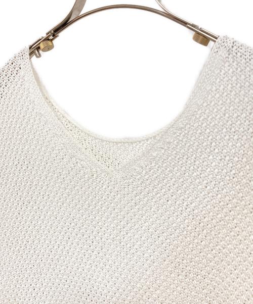 Noble（ノーブル）Noble (ノーブル) ペーパーヤーンカノコ Back Vプルオーバー ホワイト サイズ:-の古着・服飾アイテム