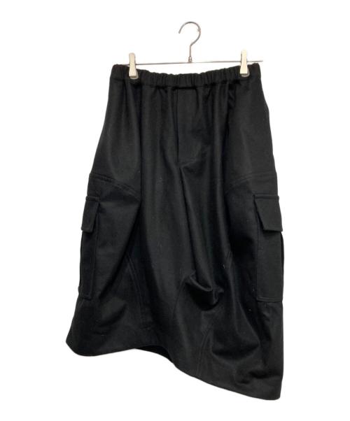 BLACK COMME des GARCONS（ブラックコムデギャルソン）BLACK COMME des GARCONS (ブラックコムデギャルソン) ウールナイロン フラノS-PT ブラック サイズ:XSの古着・服飾アイテム