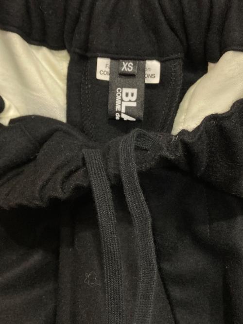 BLACK COMME des GARCONS（ブラックコムデギャルソン）BLACK COMME des GARCONS (ブラックコムデギャルソン) ウールナイロン フラノS-PT ブラック サイズ:XSの古着・服飾アイテム