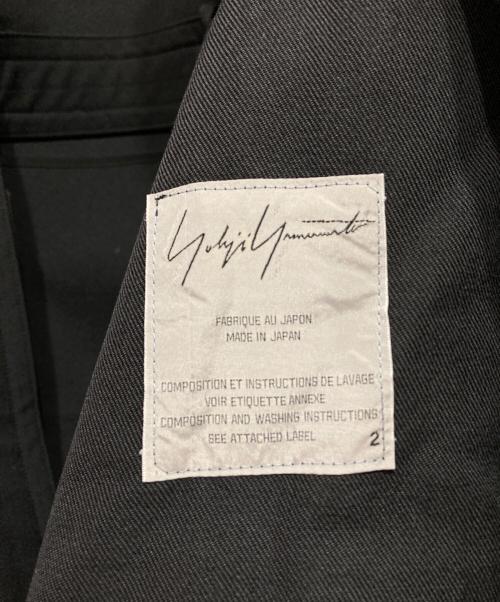 Yohji Yamamoto FEMME（ヨウジヤマモトファム）Yohji Yamamoto FEMME (ヨウジヤマモトファム) ウールモヘアトレンチコート ブラック サイズ:2の古着・服飾アイテム