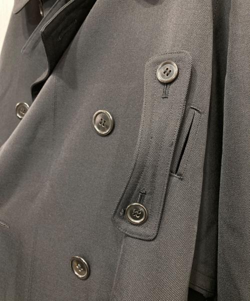 Yohji Yamamoto FEMME（ヨウジヤマモトファム）Yohji Yamamoto FEMME (ヨウジヤマモトファム) ウールモヘアトレンチコート ブラック サイズ:2の古着・服飾アイテム