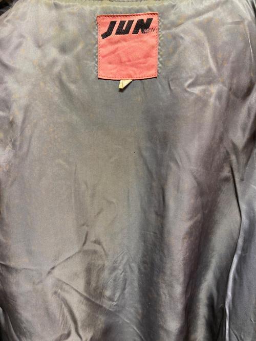 JUN MEN（ジュンメン）JUN MEN (ジュンメン) レザー切替スタジャン グレー サイズ:Sの古着・服飾アイテム