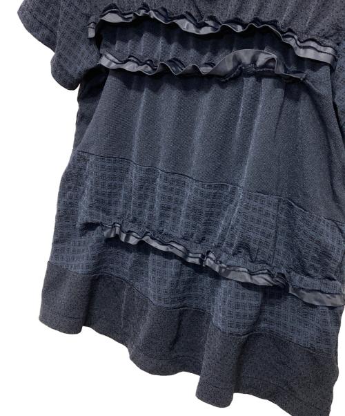 tricot COMME des GARCONS（トリココムデギャルソン）tricot COMME des GARCONS (トリココムデギャルソン) フリルTシャツ ネイビー サイズ:-の古着・服飾アイテム