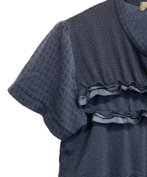 tricot COMME des GARCONS（トリココムデギャルソン）tricot COMME des GARCONS (トリココムデギャルソン) フリルTシャツ ネイビー サイズ:-の古着・服飾アイテム