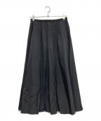 IENAイエナ）の古着「ソフトタフタサーキュラースカート」｜ネイビー