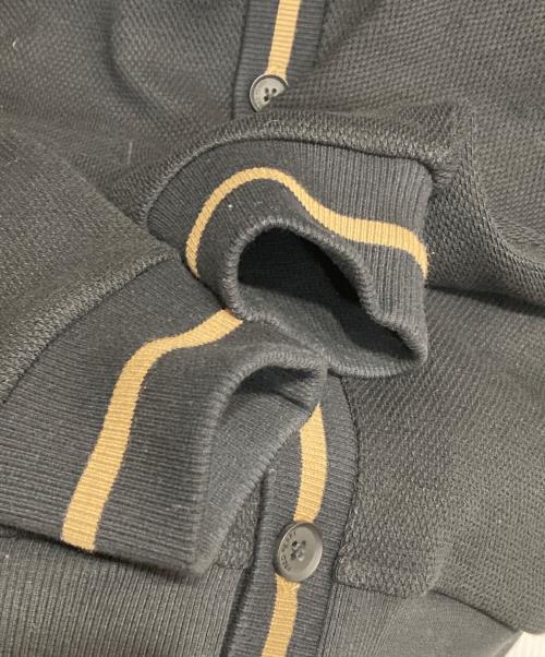 FRED PERRY（フレッドペリー）FRED PERRY (フレッドペリー) ワッフル コットンニットカーディガン ブラック サイズ:Mの古着・服飾アイテム