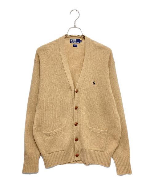 POLO RALPH LAUREN（ポロ・ラルフローレン）POLO RALPH LAUREN (ポロ・ラルフローレン) Vネックニットカーディガン ベージュ サイズ:LLの古着・服飾アイテム