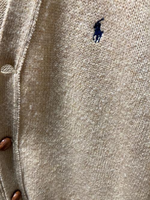 POLO RALPH LAUREN（ポロ・ラルフローレン）POLO RALPH LAUREN (ポロ・ラルフローレン) Vネックニットカーディガン ベージュ サイズ:LLの古着・服飾アイテム