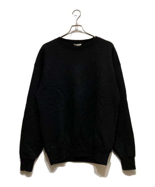 AURALEE（オーラリー）AURALEE (オーラリー) SMOOTH SOFT SWEAT P/O ブラック サイズ:4の古着・服飾アイテム