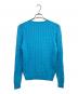 POLO RALPH LAUREN (ポロ・ラルフローレン) ポニー刺繍ケーブルニット ブルー サイズ:L：5000円