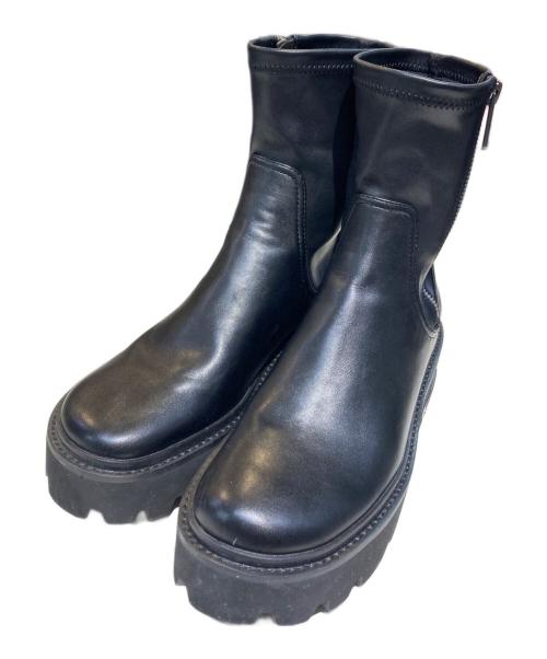 CHARLES & KEITH（チャールズアンドキース）CHARLES & KEITH (チャールズアンドキース) サイドジップブーツ ブラック サイズ:37の古着・服飾アイテム
