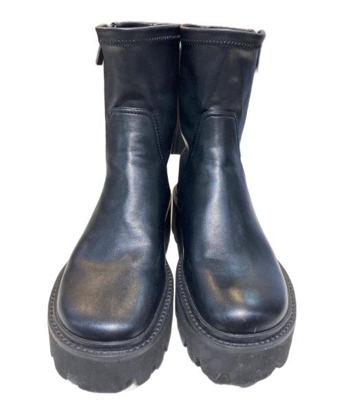 CHARLES & KEITH（チャールズアンドキース）CHARLES & KEITH (チャールズアンドキース) サイドジップブーツ ブラック サイズ:37の古着・服飾アイテム