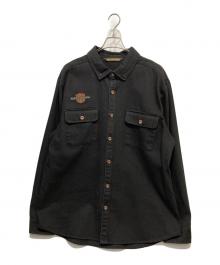 HARLEY-DAVIDSON（ハーレーダビッドソン）の古着「Vintage logo overshirt」｜ブラック